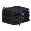Organza bags 10 x 13 cm - black Halloween