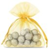 Organza bags 10 x 13 cm - gold Gold bags