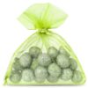 Organza bags 10 x 13 cm - green Green bags
