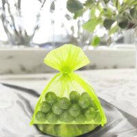 Organza bags 10 x 13 cm - neon green Small bags 10x13 cm