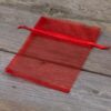 Organza bags 10 x 13 cm - red Christmas bag