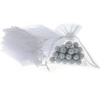 Organza bags 10 x 13 cm - white Small bags