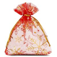 Organza bags 10 x 13 cm - Christmas Christmas bag