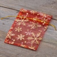 Organza bags 10 x 13 cm - Christmas Application