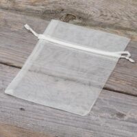 Organza bags 11 x 14 cm - ecru Organza bags