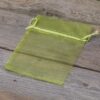 Organza bags 11 x 14 cm - green Organza bags