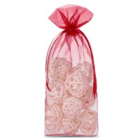 Organza bags 11 x 20 cm - burgundy Medium bags 11x20 cm