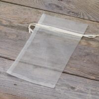 Organza bags 11 x 20 cm - ecru Lavender and scented dried filling