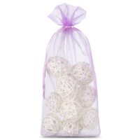 Organza bags 11 x 20 cm - light purple