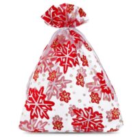 Organza bags 12 x 15 cm - Christmas / 1 Christmas bag