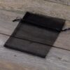 Organza bags 12 x 15 cm - black Lavender and scented dried filling