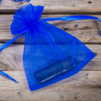 Organza bags 12 x 15 cm - blue Small bags 12x15 cm