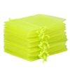 Organza bags 12 x 15 cm - neon green Easter