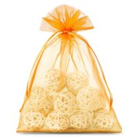 Organza bags 12 x 15 cm - orange Orange bags