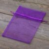 Organza bags 13 x 18 cm - dark purple Women's Day