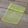 Organza bags 13 x 18 cm - green Medium bags