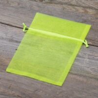 Organza bags 13 x 18 cm - neon green Organza bags