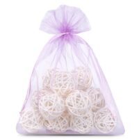 Organza bags 13 x 18 cm - light purple