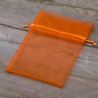 Organza bags 13 x 18 cm - orange Easter