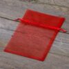 Organza bags 13 x 18 cm - red Medium bags