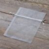Organza bags 13 x 18 cm - silver Christmas bag