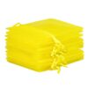 Organza bags 13 x 18 cm - yellow Organza bags