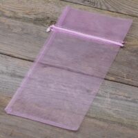 Organza bags 13 x 27 cm - light purple Fruit bags