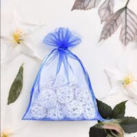 Organza bags 15 x 20 cm - blue Medium bags 15x20 cm