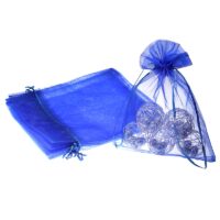 Organza bags 15 x 20 cm - blue Organza bags