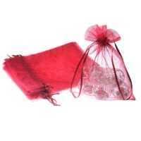 Organza bags 15 x 20 cm - burgundy Organza bags