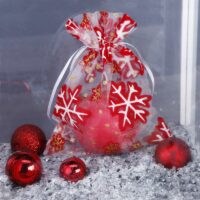 Organza bags 15 x 20 cm - Christmas / 1 Occasional bags