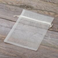 Organza bags 15 x 20 cm - ecru Organza bags