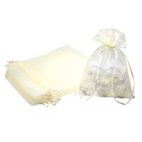 Organza bags 15 x 20 cm - ecru Soaps