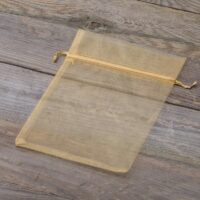 Organza bags 15 x 20 cm - gold Organza bags