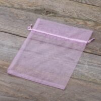 Organza bags 15 x 20 cm - light purple Medium bags