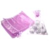 Organza bags 15 x 20 cm - light purple Women's Day
