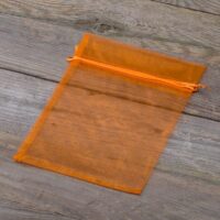 Organza bags 15 x 20 cm - orange Medium bags