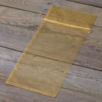 Organza bags 15 x 33 cm - gold Christmas bag