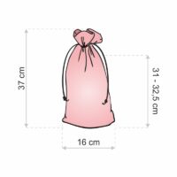 Organza bags 16 x 37 cm - black Garden and domestic plants