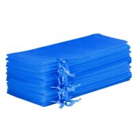 Organza bags 16 x 37 cm - blue Interior decoration