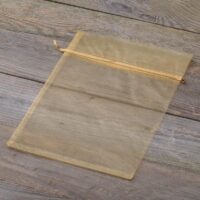 Organza bags 18 x 24 cm - gold Organza bags