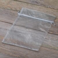 Organza bags 18 x 24 cm - silver Occasional bags