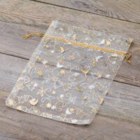 Organza bags 18 x 24 cm - Christmas / 8 Cosmetics