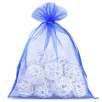 Organza bags 22 x 30 cm - blue Blue bags