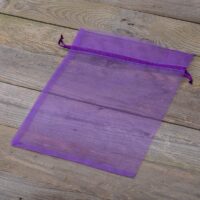 Organza bags 22 x 30 cm - dark purple Large bags 22x30 cm