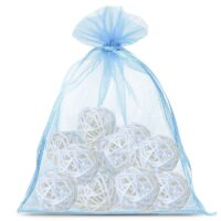 Organza bags 22 x 30 cm - light blue Light blue bags