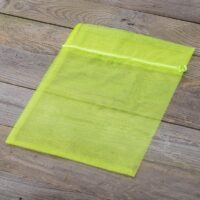 Organza bags 22 x 30 cm - neon green Organza bags