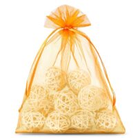 Organza bags 22 x 30 cm - orange Orange bags