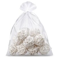 Organza bags 22 x 30 cm - white Organza bags