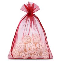 Organza bags 26 x 35 cm - burgundy Burgundy bags